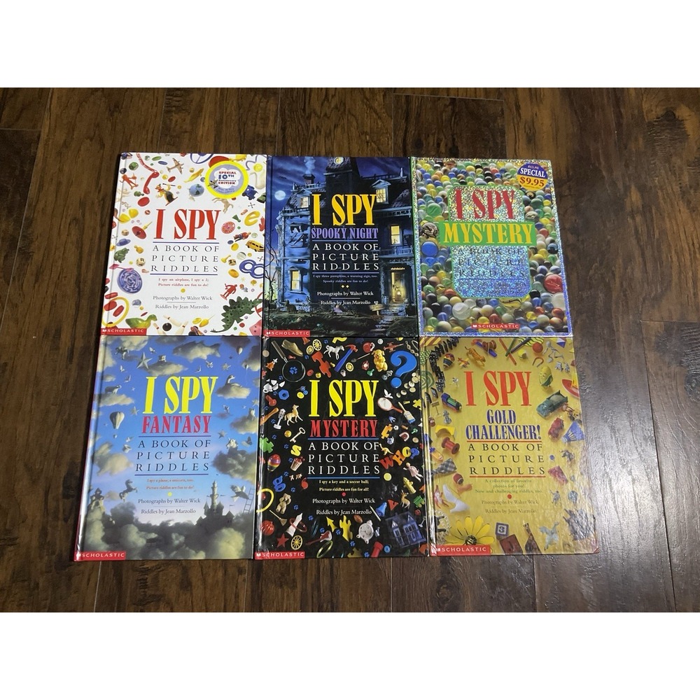 I Spy A Book of Picture Riddles Lot Hardcover Books Scholastic 90s Classic Lot 6